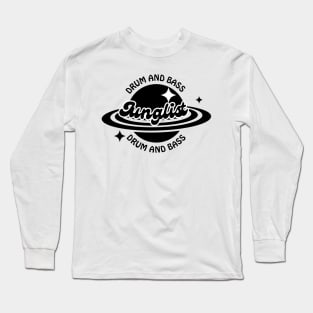 JUNGLIST  - Y2K Ringed Planet (Black) Long Sleeve T-Shirt